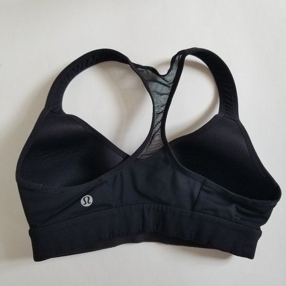 Lululemon Black Speed Up Bra Sz 2 - Picture 3 of 6